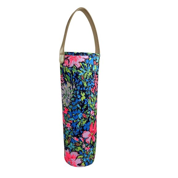 LILLY PULITZER Insulated Wine Neoprene Bag Bottle Holder Sleeve NEW - Picture 2 of 6